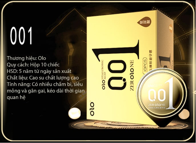  So sánh Bao cao su OLO New Three 0.01 Jelly Gold – Gân nổi giá rẻ