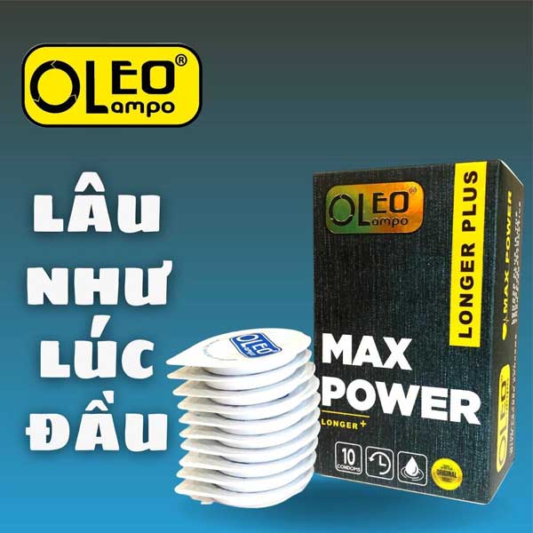 Bao cao su Oleo Lampo Max Power gai nổi chống xuất tinh