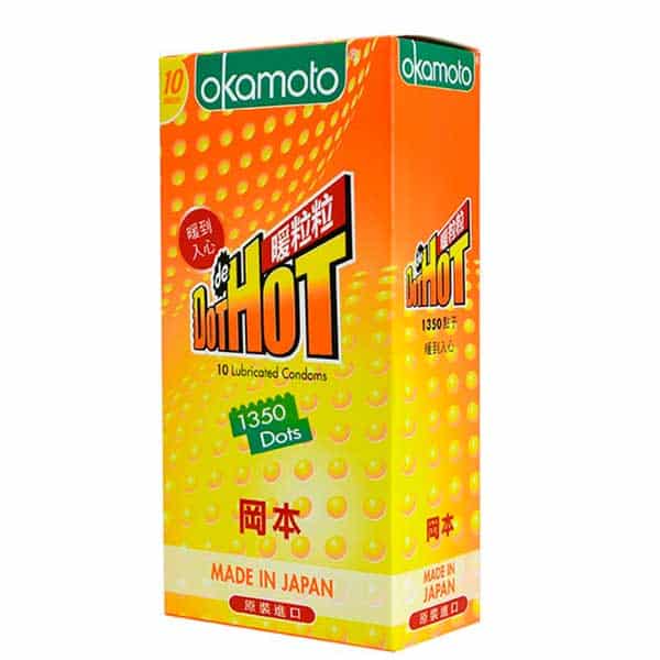 Phân phối Bao cao su Okamoto Dot de Hot – Gai Gân Dẫn Nhiệt loại tốt