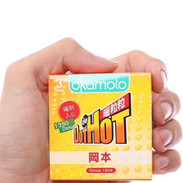  Phân phối Bao cao su Okamoto Dot de Hot – Gai Gân Dẫn Nhiệt loại tốt