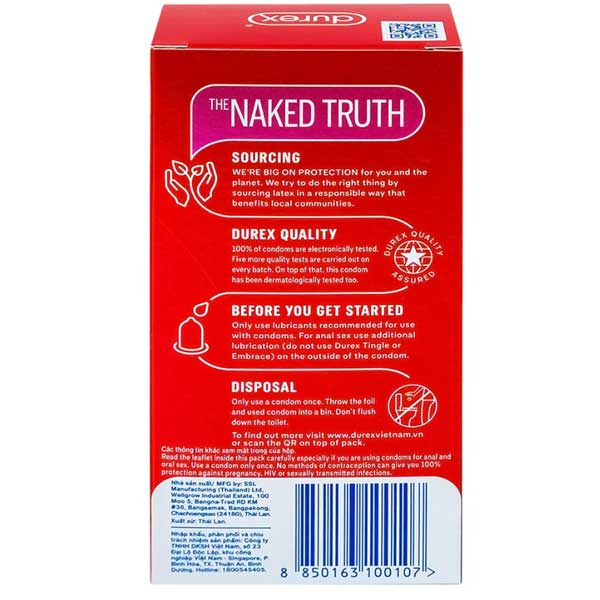 Bao cao su Durex Fetherlite Ultima siêu mỏng nhiều gel tăng khoái cảm Size 52mm