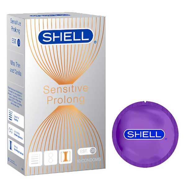 Bao cao su Shell Siêu Mỏng Kéo Dài Thời Gian An Toàn Đỉnh Cao