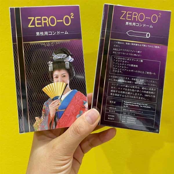  Sỉ Bao cao su Zero O2 siêu mỏng Nhật Bản giá rẻ