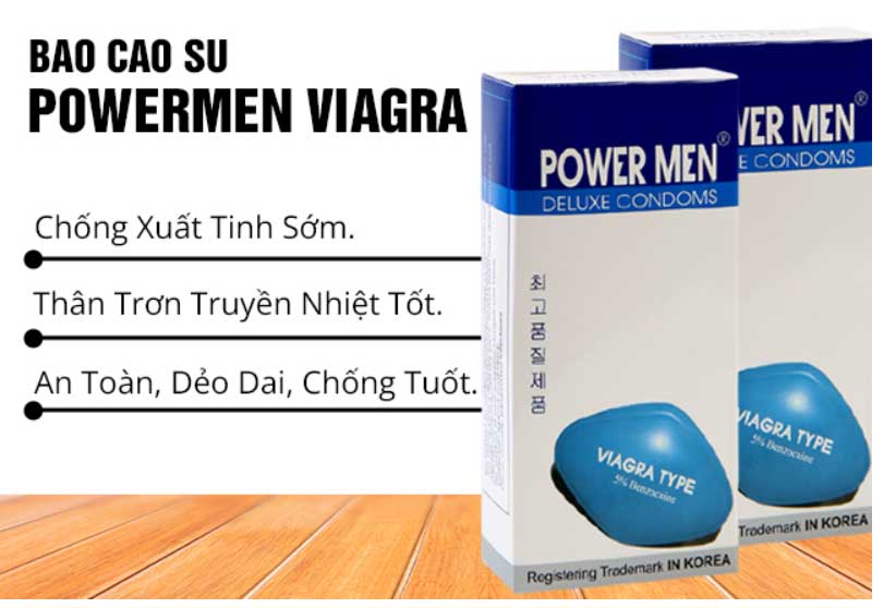  Giá sỉ Bao cao su Powermen Viagra – Siêu mỏng kéo dài quan hệ tốt nhất