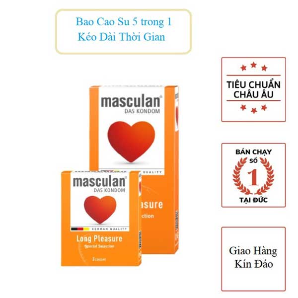 Bán Bao cao su MASCULAN Long Pleasure 5in1 Kéo Dài Cuộc Yêu loại tốt