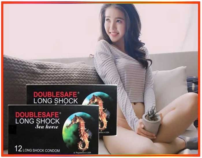  Giá sỉ Bao cao su Cá Ngựa Doublesafe Sea Horse kéo dài thời gian quan hệ chống xuất tinh sớm Nam mới nhất