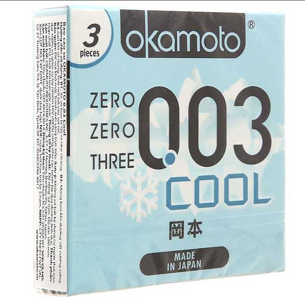  Đánh giá Bao cao su Okamoto Cool – Mát lạnh siêu mỏng 0.03mm hàng mới về