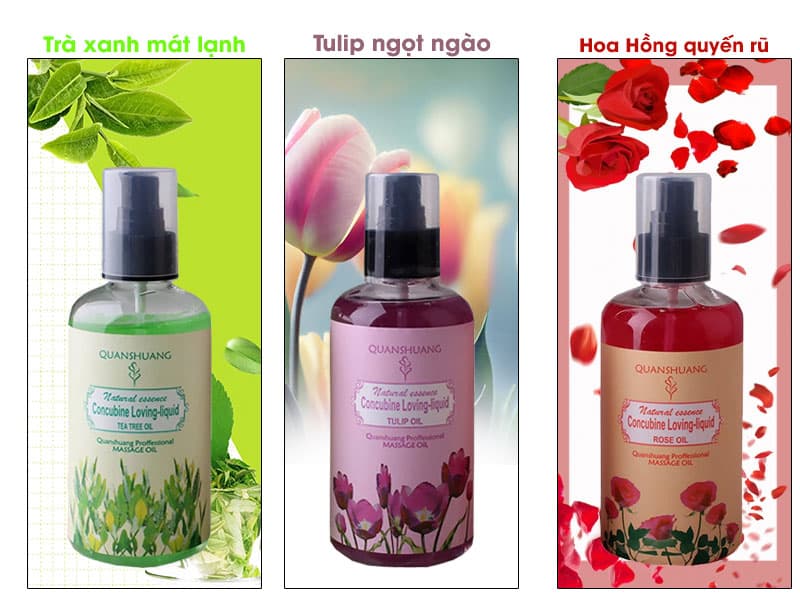  Giá sỉ Gel Bôi Trơn QuanShuang Massage Toàn Thân – Hương Hoa Quyến Rũ hàng xách tay
