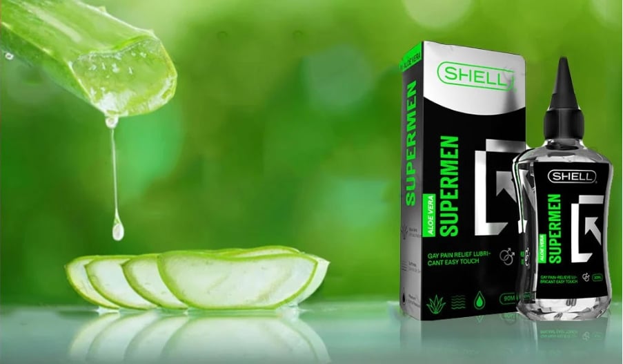 Gel Bôi Trơn Shell Supermen Lô Hội Dưỡng Ẩm Mềm Mại