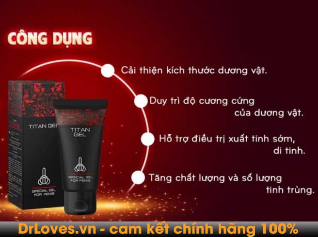  Bán Gel Tăng Kích Thước TiTan – Hàng Nhập Khẩu loại tốt