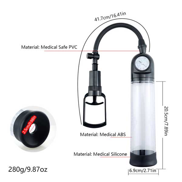  Bán Máy Tập Tăng Kích Thước Dương Vật Penis Pump Có Đồng Hồ Áp Suất giá rẻ