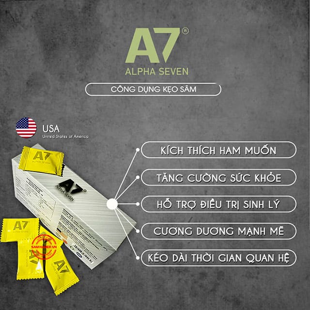  Shop bán Kẹo Cường Dương A7 USA – Tăng Cường Sinh Lý – hàng xách tay