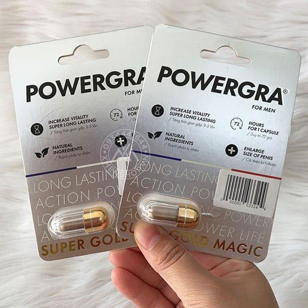 Viên Uống Powergra Tăng Kích Thước Kéo Dài Thời Gian Quan Hệ