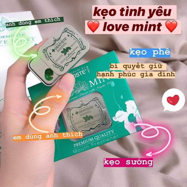  Đại lý Kẹo Ngậm B.J Mastic Mint Bạc Hà Mát Lạnh – hàng Thái Lan chính hãng