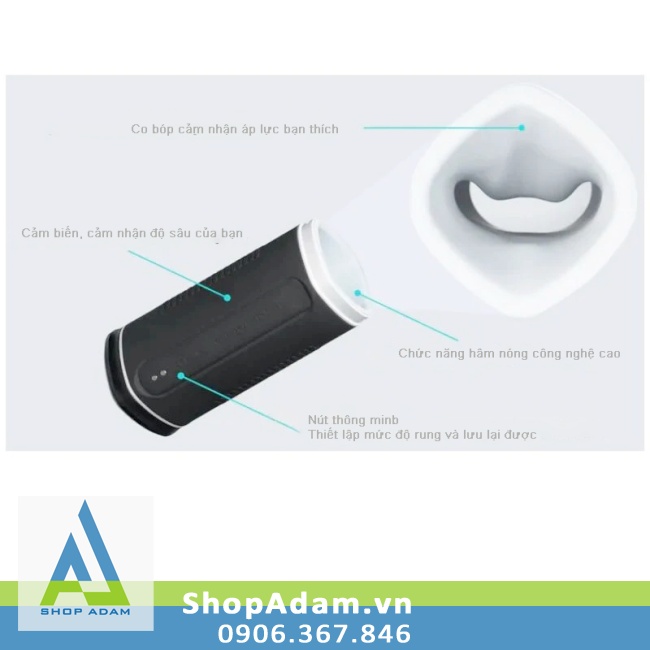 Âm đạo giả Lovense Calor rung co bóp cảm ứng sưởi ấm cao cấp Âm đạo giả Lovense Calor rung co bóp cảm ứng sưởi ấm cao cấp