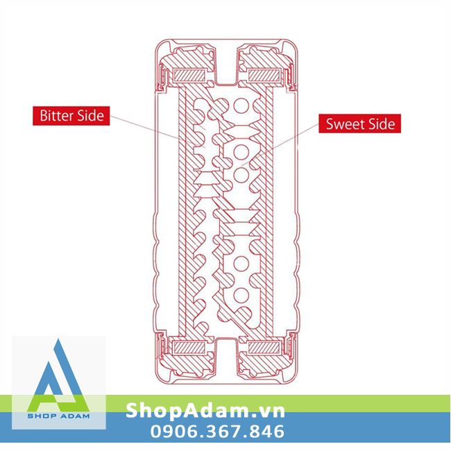 Âm đạo giả Tenga Double Hole Nhật Bản cao cấp, mềm mại, kích thích