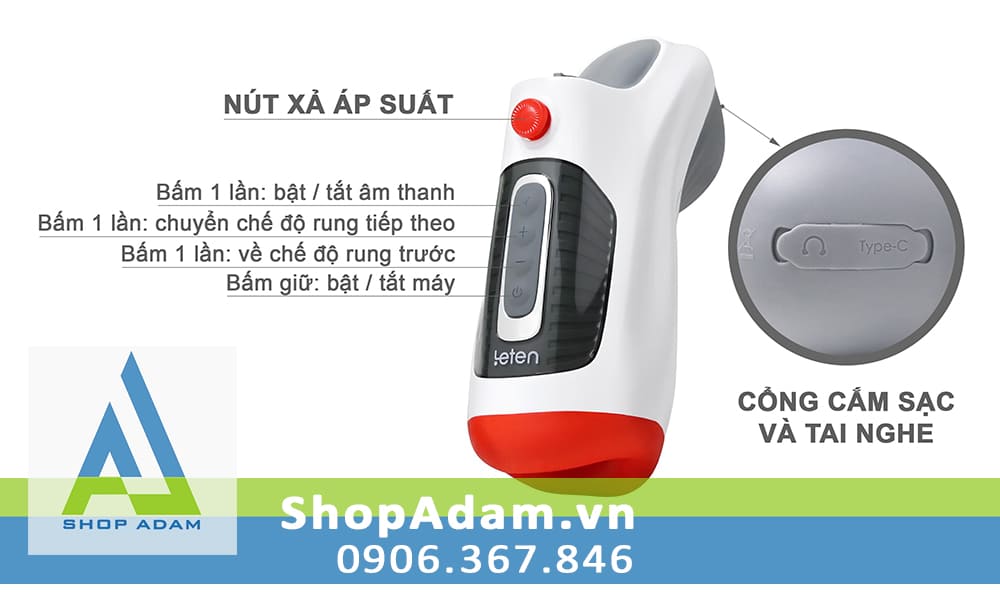  Phân phối Leten Air Oral máy thổi kèn cho nam có rung hút và âm thanh chính hãng