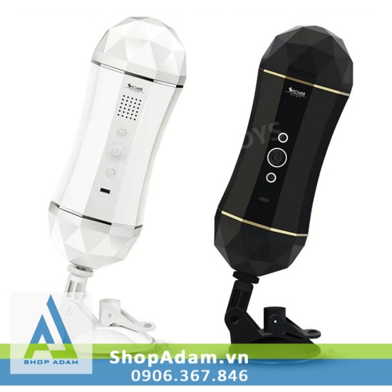 Âm đạo giả Secwell rung cảm ứng two đầu gắn tường siêu mê