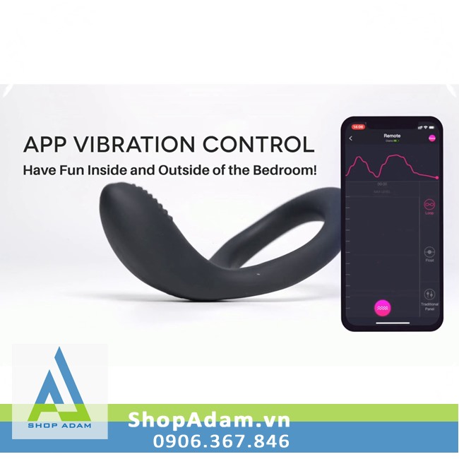 Lovense Diamo đỉnh cao vòng rung điều khiển điện thoại tiện lợi