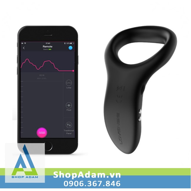 Lovense Diamo đỉnh cao vòng rung điều khiển điện thoại tiện lợi
