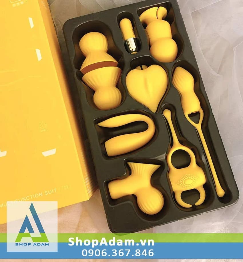 Máy rung 7 món Leten đa năng siêu kích thích, đồ chơi tình yêu