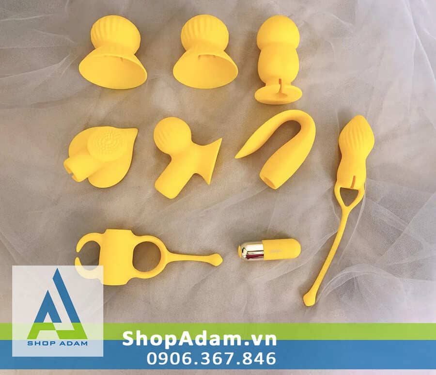 Máy rung 7 món Leten đa năng siêu kích thích, đồ chơi tình yêu