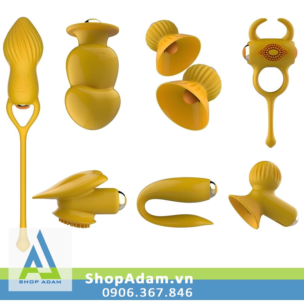 Máy rung 7 món Leten đa năng siêu kích thích, đồ chơi tình yêu