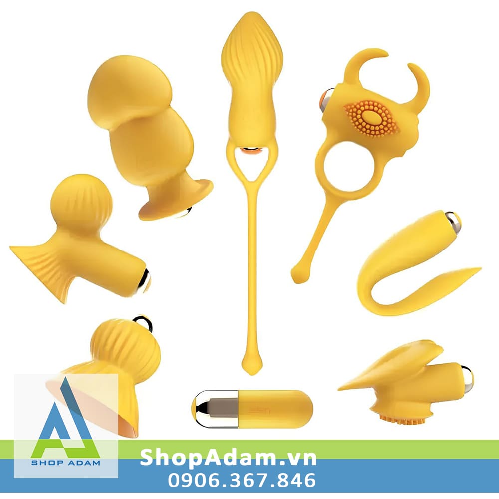 Máy rung 7 món Leten đa năng siêu kích thích, đồ chơi tình yêu