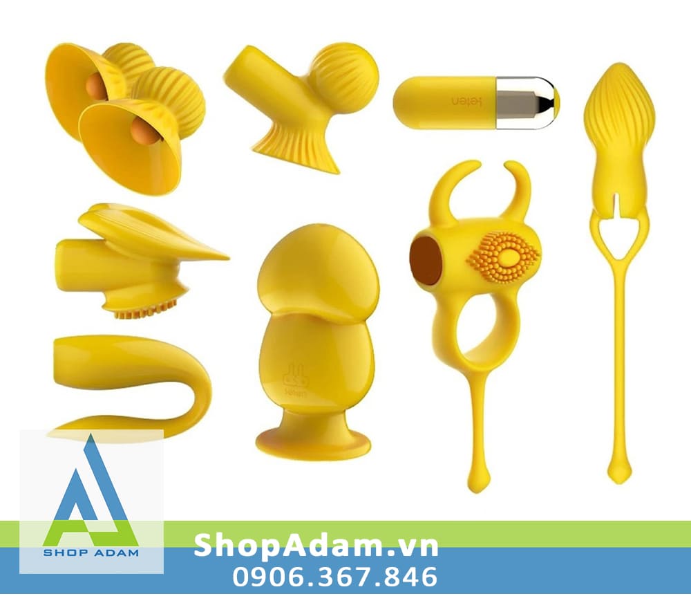 Máy rung 7 món Leten đa năng siêu kích thích, đồ chơi tình yêu