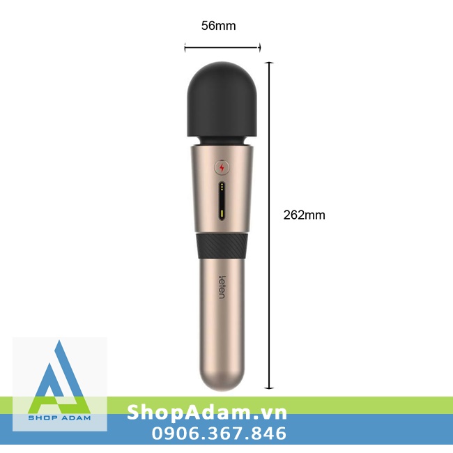 Chày rung Leten Lightning V3 sưởi ấm siêu mạnh kích thích âm vật