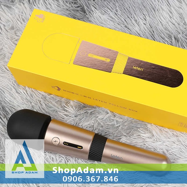 Chày rung Leten Lightning V3 sưởi ấm siêu mạnh kích thích âm vật