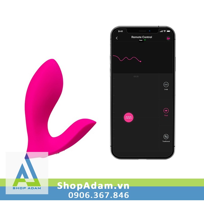  Sỉ Lovense Flexer máy massage điểm G 2 đầu rung chuyển động chính hãng