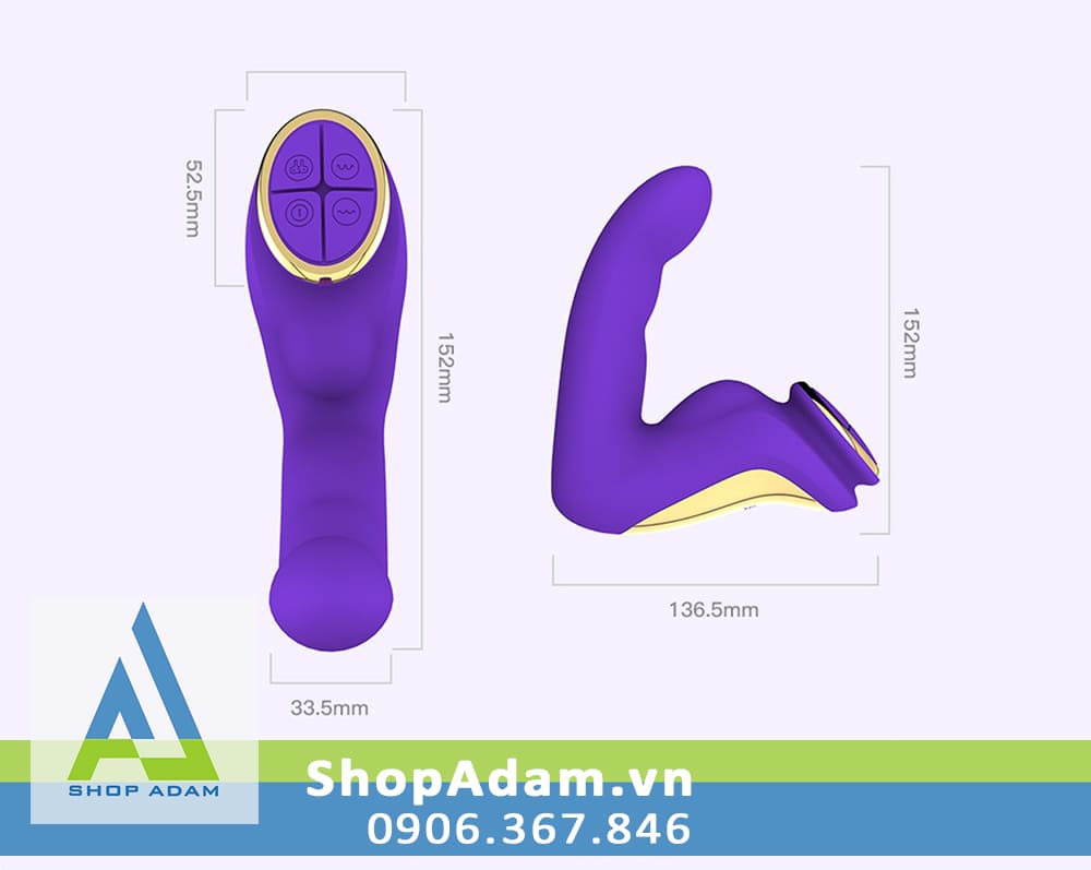  Cửa hàng bán Máy massage điểm G và hậu môn có sưởi ấm Leten Finger Vibrator cao cấp