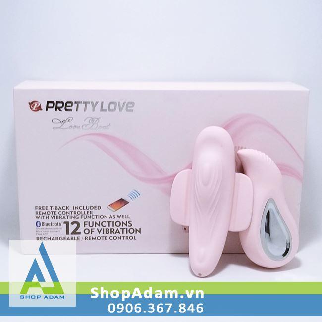 Quần chip rung điều khiển từ xa Pretty Love Boat kích thích mạnh