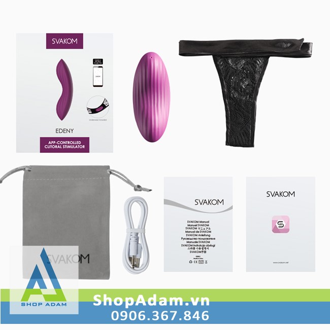 Máy rung trứng mini Svakom Edeny cao cấp điều khiển app tiện lợi