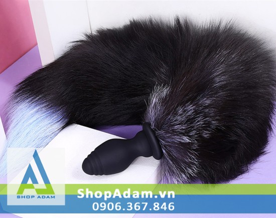 Đuôi cáo silicon siêu rung sạc pin điều khiển từ xa kích thích