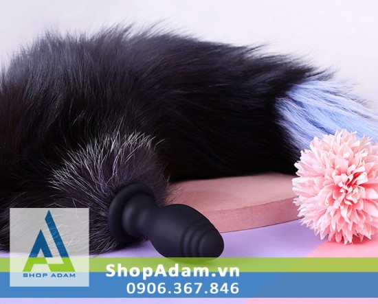 Đuôi cáo silicon siêu rung sạc pin điều khiển từ xa kích thích