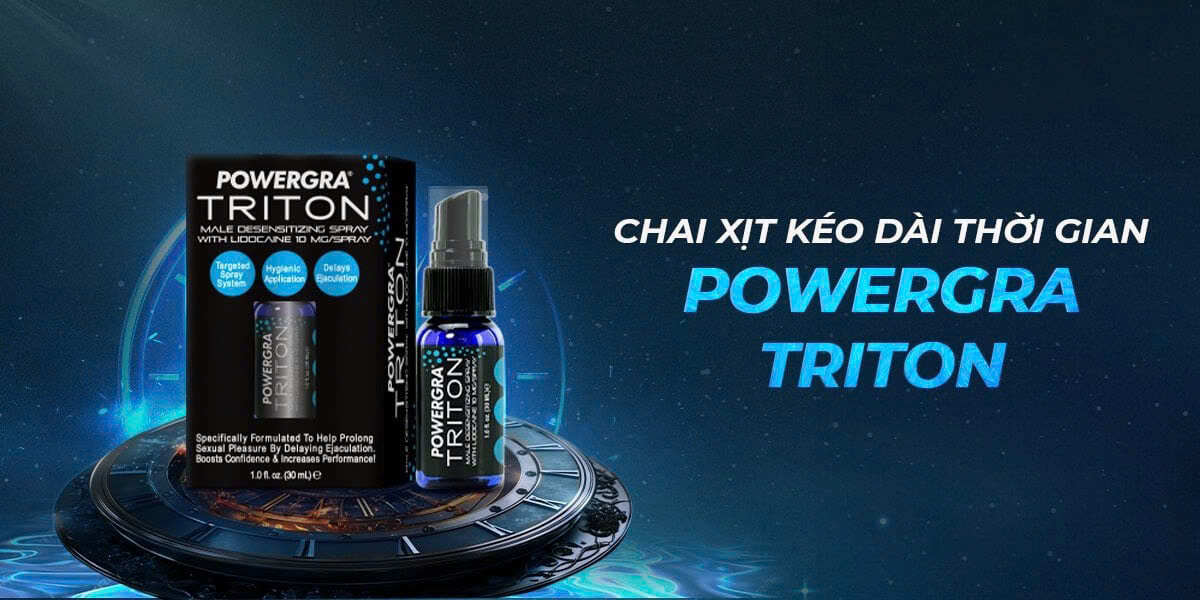 Powergra Triton 30ml USA chai xịt chống xuất sớm tăng cường bản lĩnh