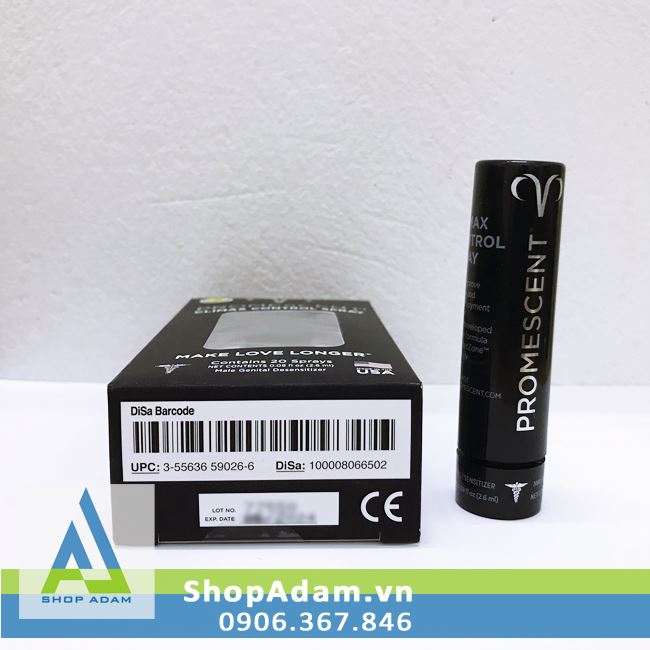 Chai Xịt Chống Xuất Tinh Sớm Promescent USA 2.6ml Chính Hãng Chai Xịt Chống Xuất Tinh Sớm Promescent USA 2.6ml Chính Hãng