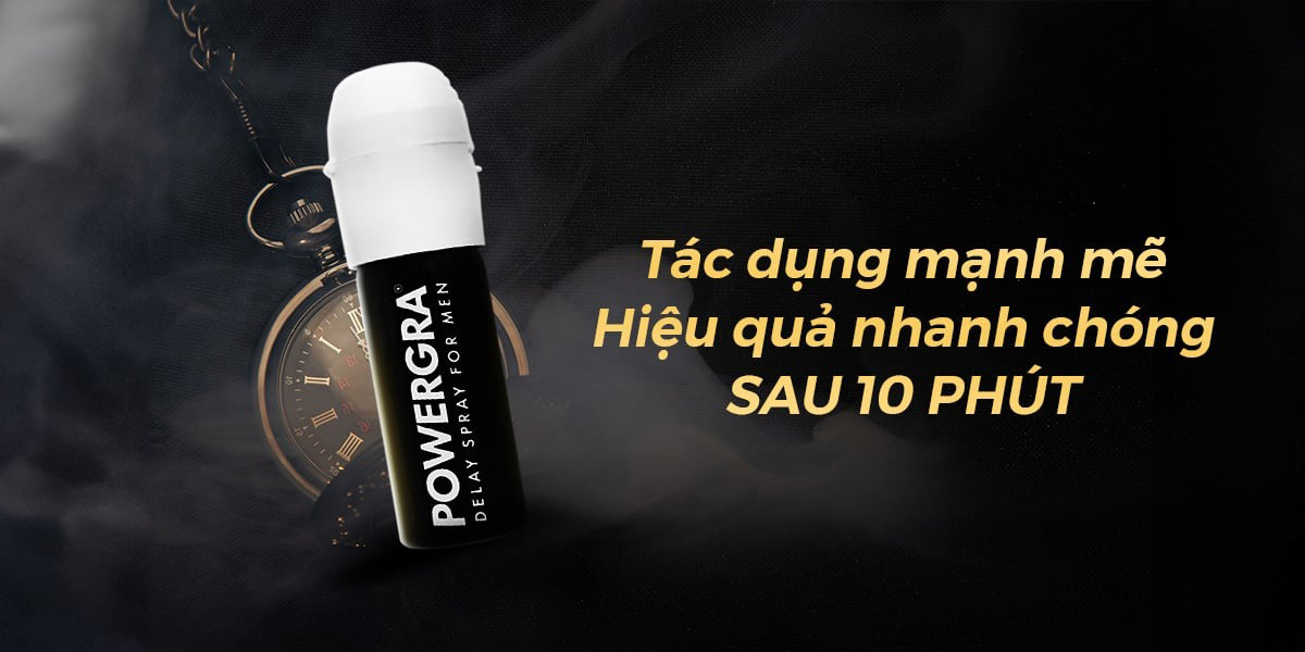 Xịt Powergra Delay For Men 13ml USA - Kéo Dài Phút Giây Thăng Hoa