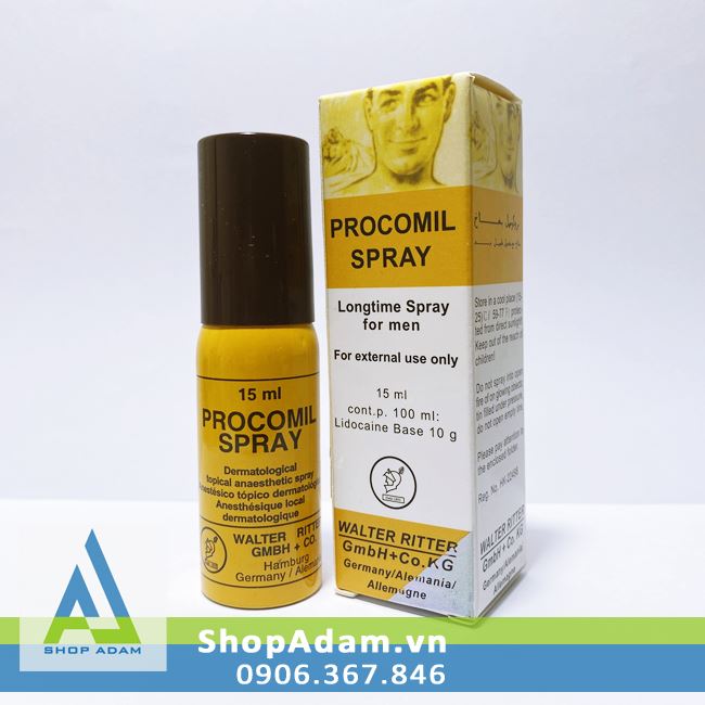 Procomil chai xịt chống xuất tinh sớm nhanh hiệu quả Đức