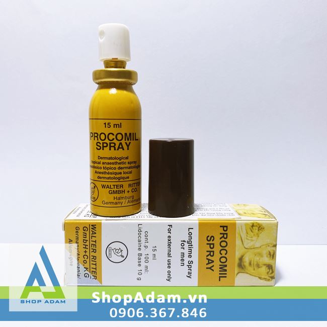 Chai xịt Procomil Đức tăng cường kéo dài quan hệ hiệu quả
