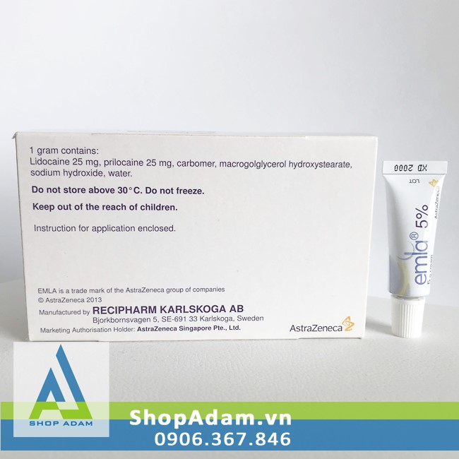 Emla 5g gel chống xuất tinh sớm Thụy Điển hiệu quả, an toàn