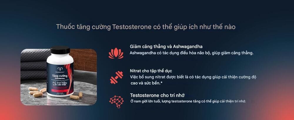 Viên Uống Tăng Testosterone Promescent Hỗ Trợ Sinh Lý Nam