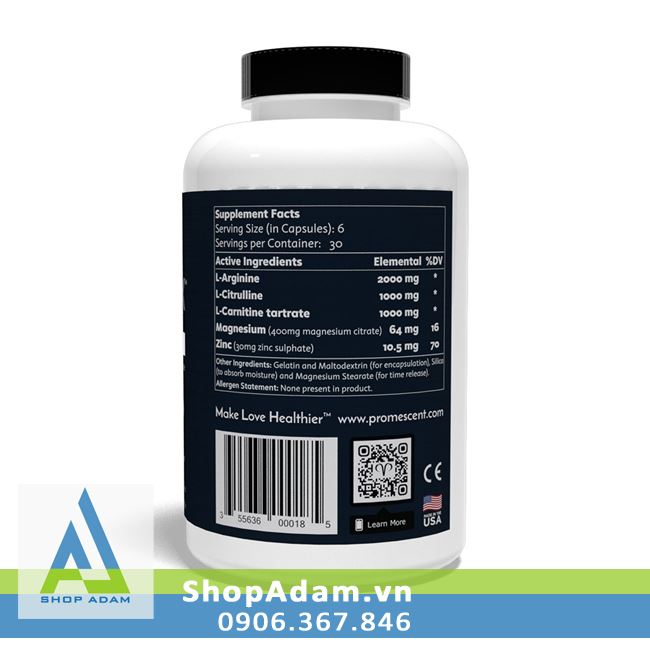 Promescent Vita Flux Thảo Dược Hỗ Trợ Sinh Lý Nam - Chính Hãng Mỹ