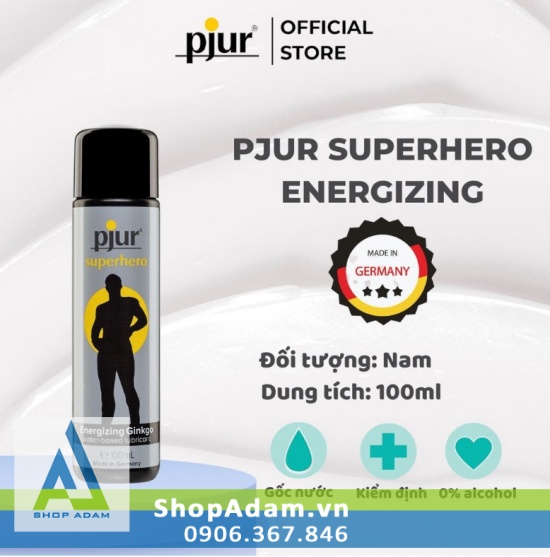 Cung cấp Gel kéo dài thời gian của Đức Pjur Superhero Energizing Glide 100ml giá tốt