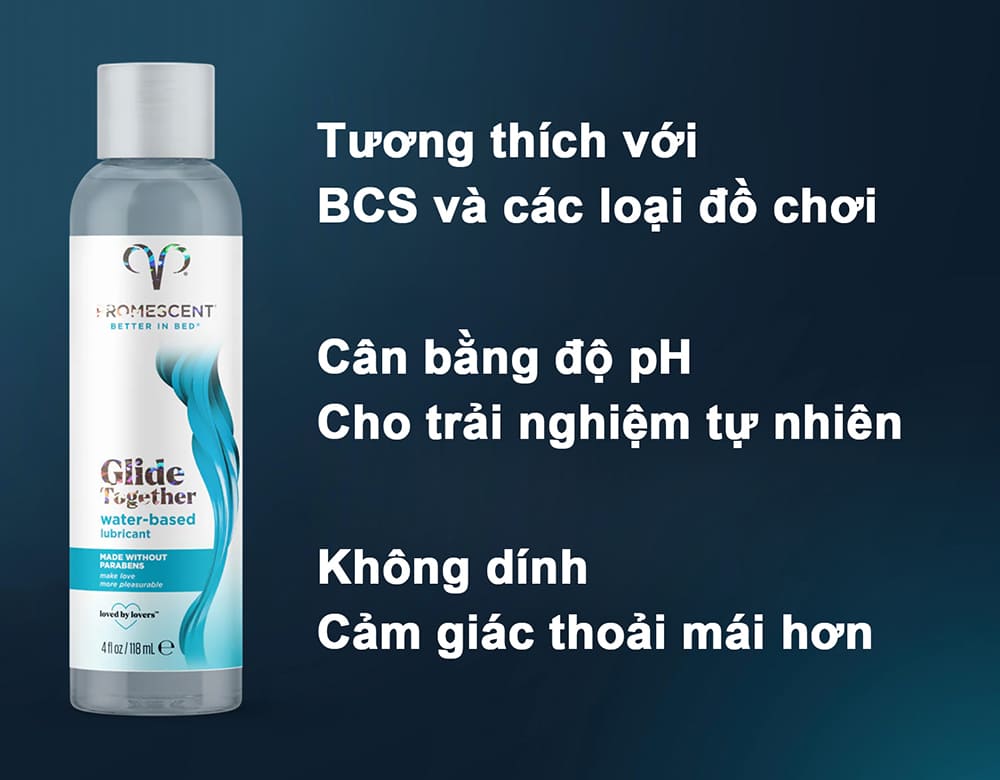 Gel Bôi Trơn Gốc Nước Promescent Glide Together Cao Cấp