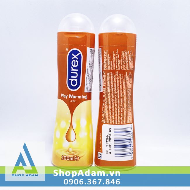 Gel bôi trơn Durex Play Warming 100ml giúp kích thích ham muốn
 Gel bôi trơn Durex Play Warming 100ml giúp kích thích ham muốn