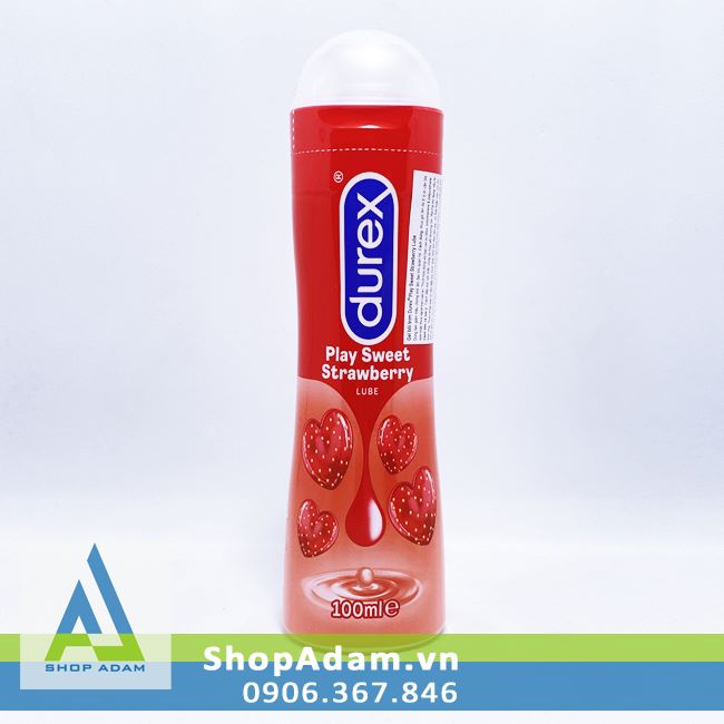 Cung cấp Gel bôi trơn hương dâu Durex Play Strawberry - 100ml hàng mới về Cung cấp Gel bôi trơn hương dâu Durex Play Strawberry - 100ml hàng mới về
