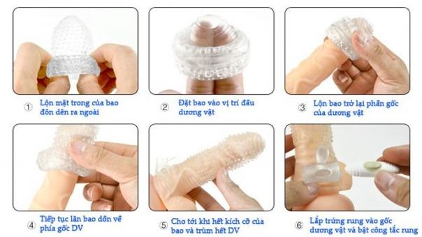 Bao cao su đôn dên siêu lớn gai to rung Brave Man kéo dài thời gian